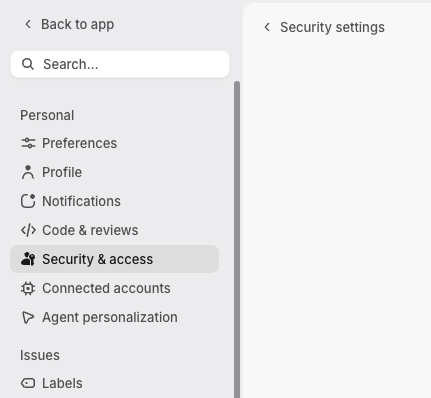 Security & access in Linear settings